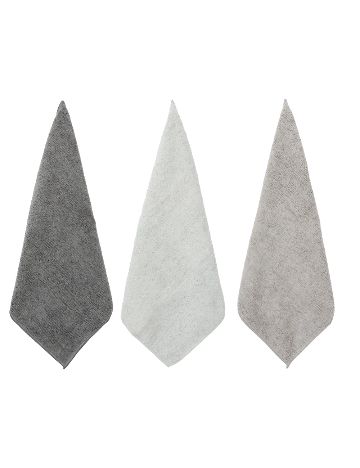 Set lavete microfibra 3 bucati Spargo, gri