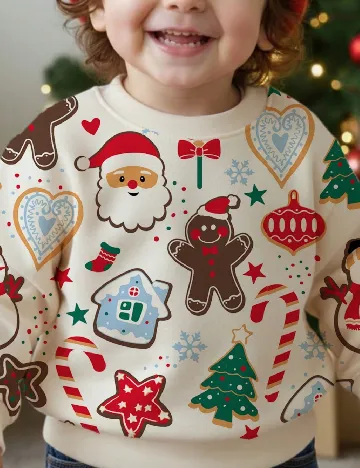 Bluza Shein Kids, crem