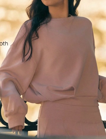 Bluza GLOWMODE, roz pudra