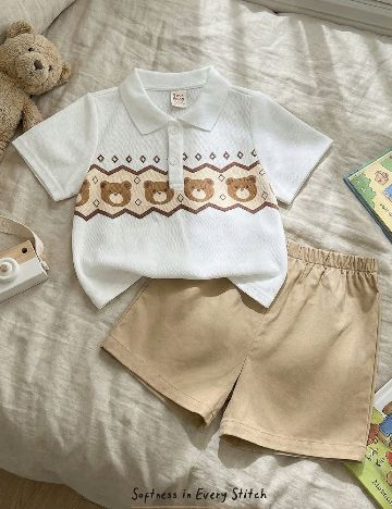 Compleu Cozy Pixies, alb/crem