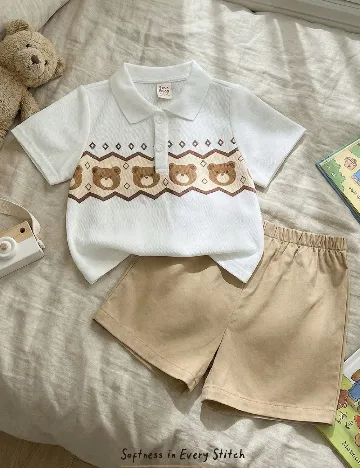 Compleu Cozy Pixies, alb/crem