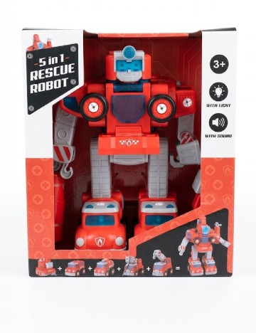 Robot interactiv 5 in 1 ACTION, rosu