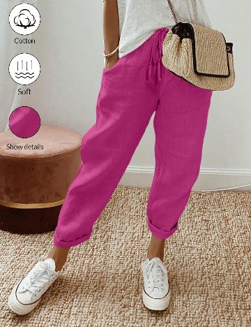 Pantaloni SHEIN, roz