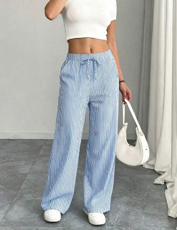 Pantaloni SHEIN, albastru