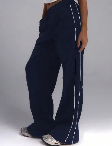 Pantaloni Shein Kids, bleumarin inchis