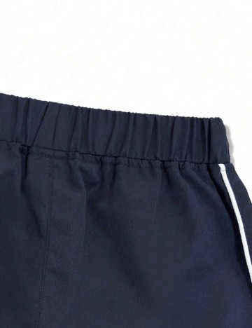 Pantaloni Shein Kids, bleumarin inchis