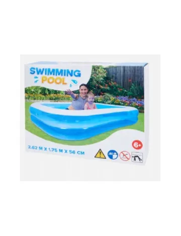 Piscina gonflabila 2,62m x 1,75m x 56 cm ACTION, albastru