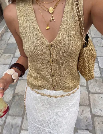 Top SHEIN, auriu