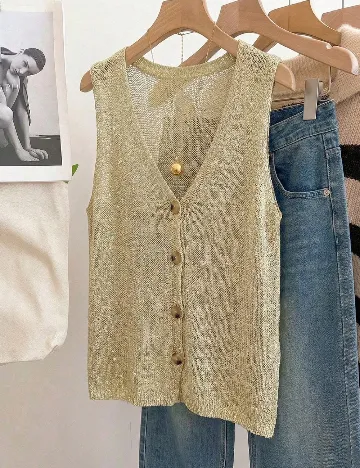 Top SHEIN, auriu