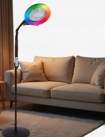 Lampa LED cu ventilator ACTION, mix culori