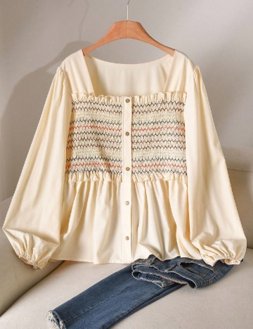 Bluza SHEIN CURVE, crem