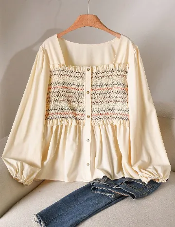 Bluza SHEIN CURVE, crem