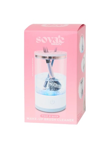 Dispozitiv electric pentru curatarea pensulelor Beauty Star, transparent
