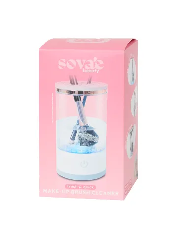 Dispozitiv electric pentru curatarea pensulelor Beauty Star, transparent
