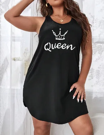 Rochie de noapte SHEIN CURVE, negru