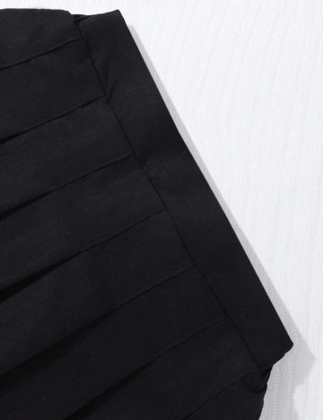 Fusta pantalon Shein Kids, negru