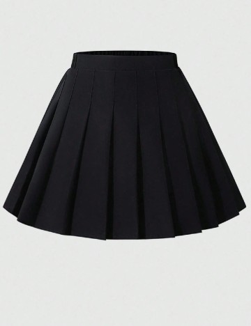 Fusta pantalon Shein Kids, negru