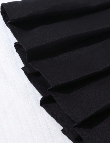 Fusta pantalon Shein Kids, negru