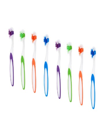 Set periute de dinti 8 bucati ACTION, mix culori