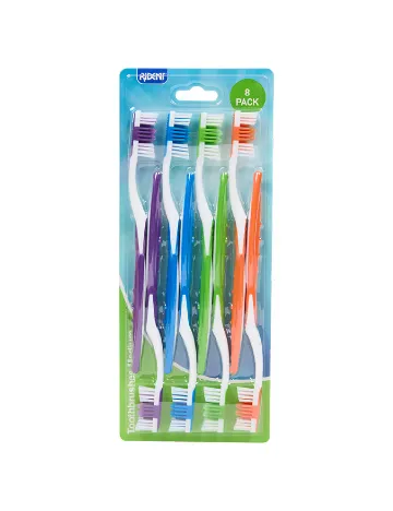 Set periute de dinti 8 bucati ACTION, mix culori