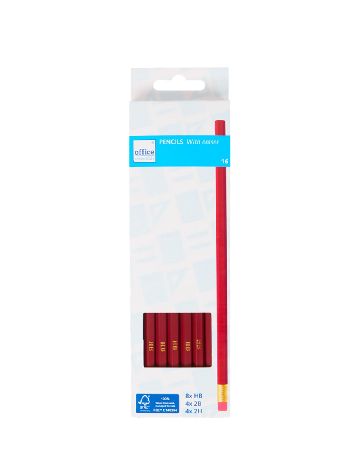 Set creioane  Office Essentials, visiniu