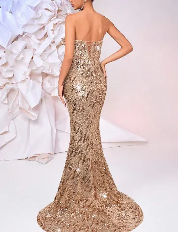 Rochie lunga SHEIN, auriu