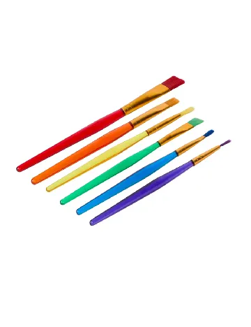 Set pensule 6 bucati DLP Industry, mix culori
