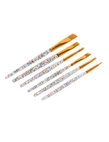 Set pensule 6 bucati DLP Industry, transparent
