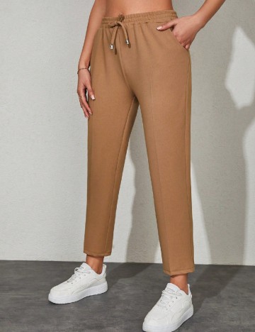 Pantaloni SHEIN, maro deschis