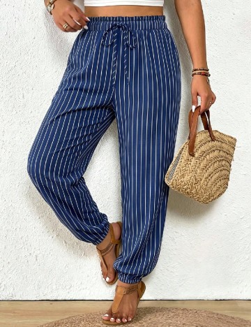 Pantaloni SHEIN CURVE, albastru