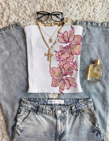 Top SHEIN, alb