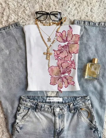 Top SHEIN, alb