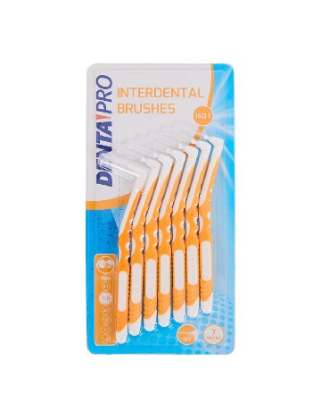 Set periute interdentare, 7 de bucati 0.8 Denta Pro, portocaliu