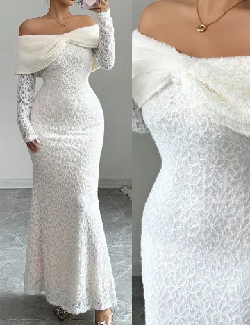 Rochie lunga SHEIN, alb