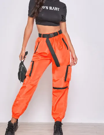 Pantaloni SHEIN, portocaliu