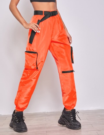Pantaloni SHEIN, portocaliu