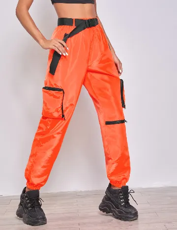Pantaloni SHEIN, portocaliu