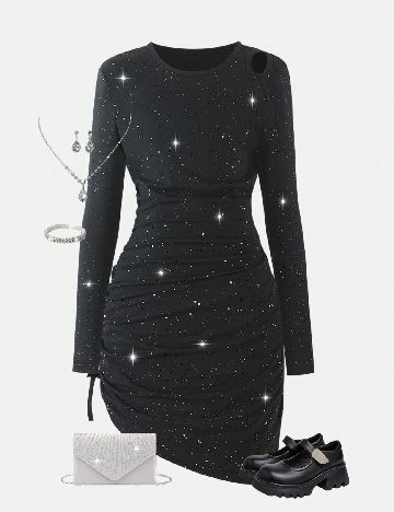 Rochie Shein Kids, negru