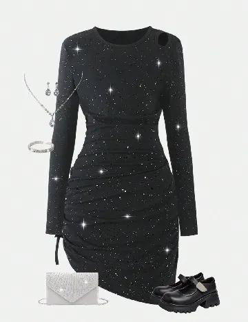 Rochie Shein Kids, negru