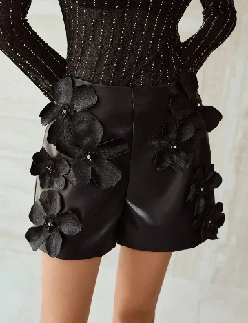 Pantaloni scurti MOTF, negru