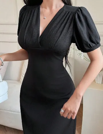 Rochie lunga Dazy, negru
