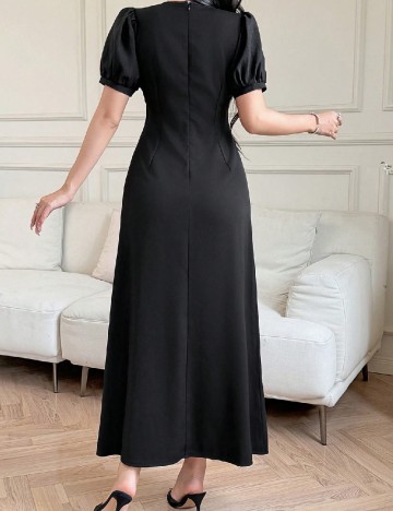 Rochie lunga Dazy, negru