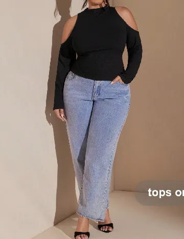 Bluza SHEIN CURVE, negru