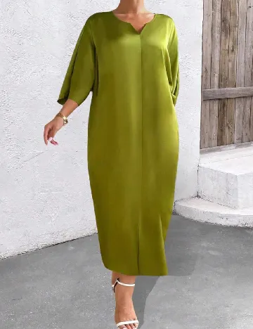 Rochie lunga SHEIN CURVE, verde