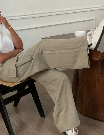 Pantaloni Dazy, kaki