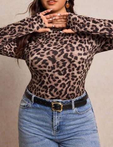 Bluza SHEIN CURVE, animal print