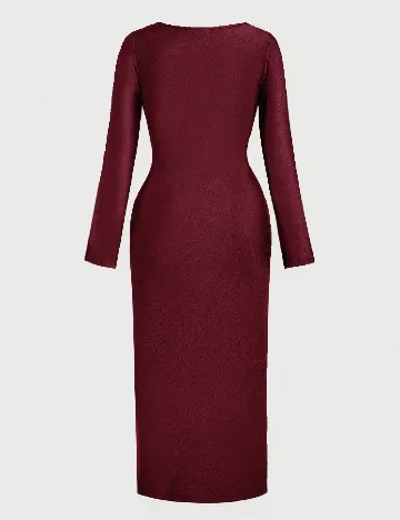Rochie medie SHEIN CURVE, pruna