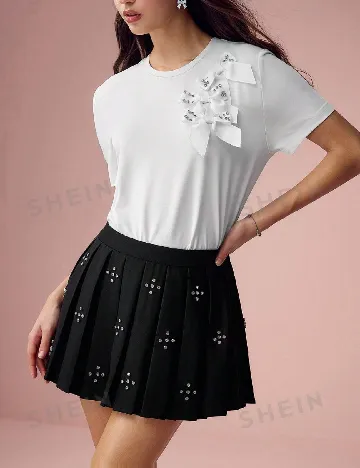 Fusta pantalon SHEIN, negru