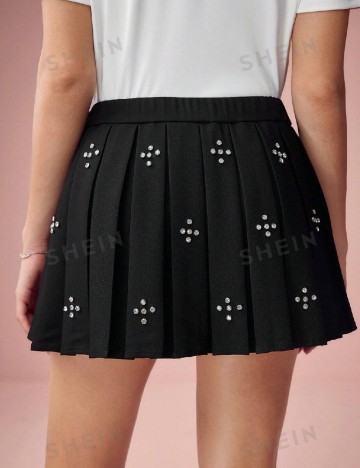 Fusta pantalon SHEIN, negru