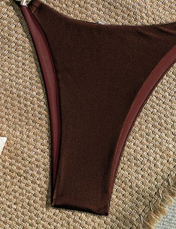 Costum de baie SHEIN, maro